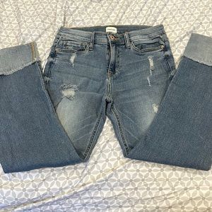 Sneak Peek Ripped Straight Jeans